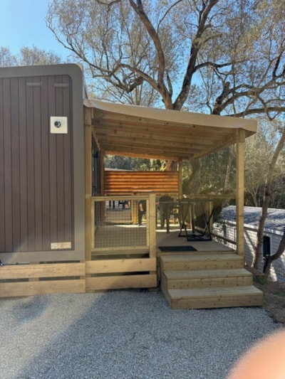 Mobile home CAHITA Etape - 1 bedroom (cleaning + sheets and towels)