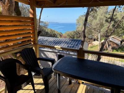 Mobile home CAHITA Etape - 1 bedroom (cleaning + sheets and towels)