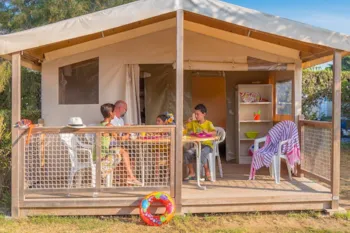 Mietunterkunft - Zelt Ecolodge 2 Zimmer - T5l2 - Camping Marvilla Parks - Rieumontagné