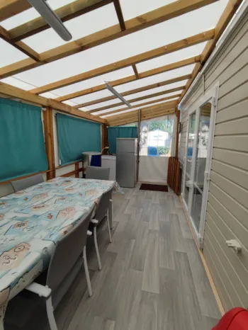 Mietunterkunft - Mobilheim Mit Klimaanlage 3 Schlafzimmer , 36 Qm - Camping Les Pommiers d'Aiguelèze