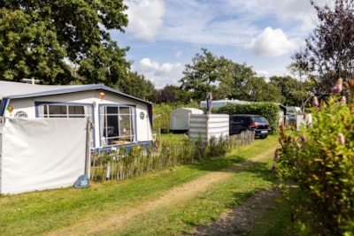 Comfort pitch with private bathroom