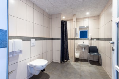Comfort pitch with private bathroom