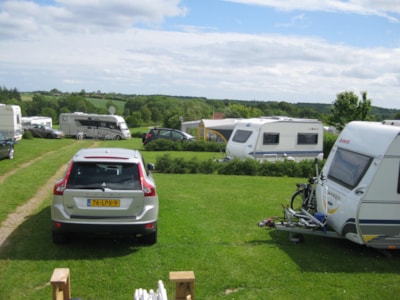 Pitch for caravan or tent.