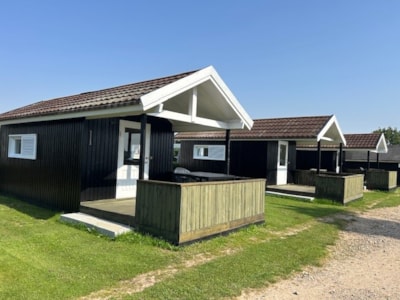 Cabin by the service building