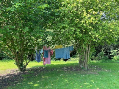 Pitch for caravan or tent.