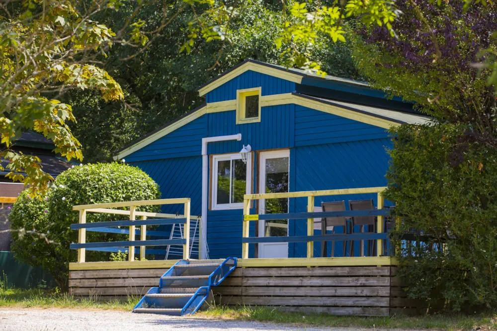 Location - Chalet Bleu 35M² - 1 Chambre - Mezzanine - Camping  de Rousieux