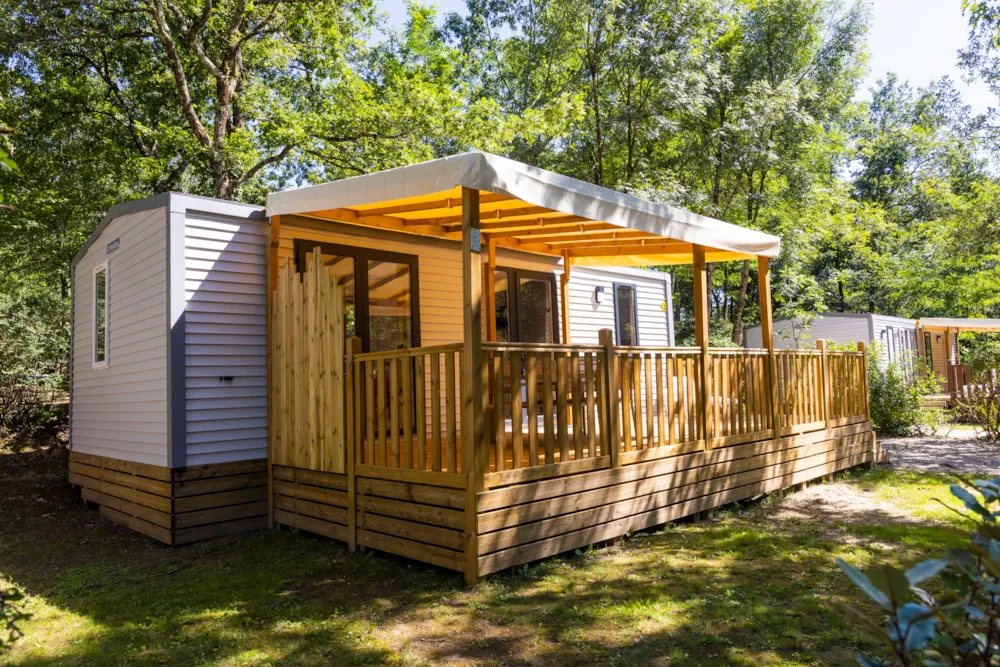 Location - Grand Mobil-Home 2  32 M2 - 2 Chambres - Camping  de Rousieux