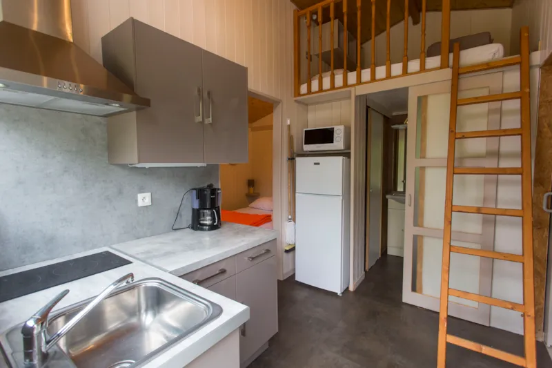 Chalet Vert Et Rouge 35M²  - 1 Chambre + Mezzanine