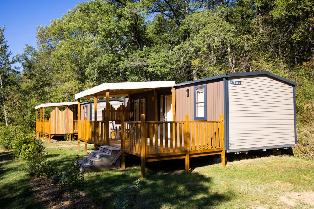 Location - Mobil-Home La Sauterelle 32M2 - Camping  de Rousieux