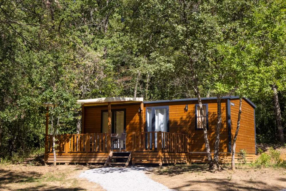 Location - Mobil Home  Cussou    28M2 - 2 Chambres - Camping  de Rousieux