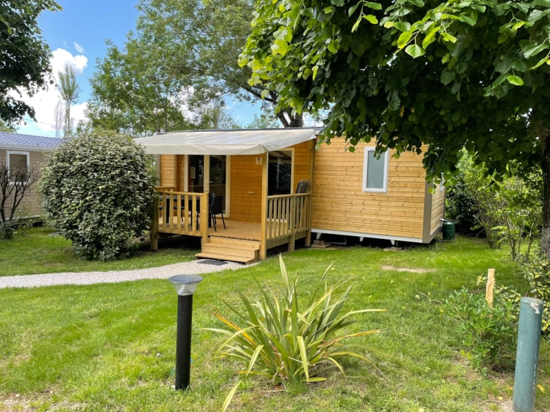 Stacaravan Bois Confort 29m² - 2 slaapkamers - overdekt terras - TV