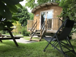 Location - Roulotte Confort 21M² - 2 Chambres - Tv - Table De Pique-Nique - Avec Sanitaires - Flower Camping Saint Martin