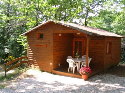 Chalet Cabane trappeur CONFORT 35m² - 2 bedrooms + sheltered terrace