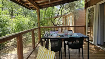 Location - Mh Grand Confort 2 Chambres - Climatisé - Camping L'Emeraude du Verdon 