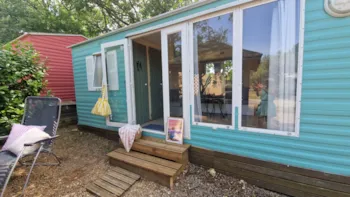 Location - Cottage Retro 2 Chambres - Climatisé - Camping L'Emeraude du Verdon 