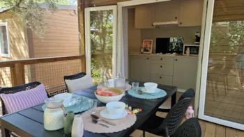 Location - Nouveau ! Mh Grand Confort Premium 2 Chambres - Climatisé - Camping L'Emeraude du Verdon 