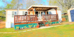 Alojamiento - Mobilhome Premium 40M² 2 Habitaciones + Terraza + 2 Cuartos De Baño  + 2Wc+ Tv + Lavavajilla - Flower Camping L'Air du Lac