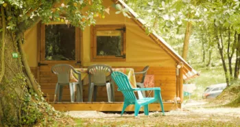 Mietunterkunft - Lodge Toile Et Bois - Camping  & Aire Naturelle Le Mas de Rome