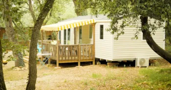 Mietunterkunft - Mobilheim 3 Zimmer Irm Rivera 3 - Camping  & Aire Naturelle Le Mas de Rome