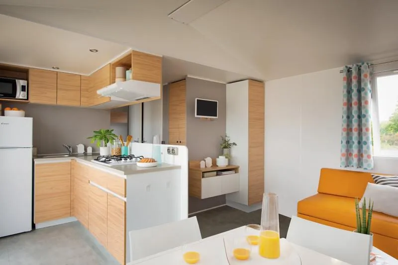 Mobil Home Premium 38M² ( 3 Ch-6 Pers) + Tv + Climatisation + Terrasse Couverte