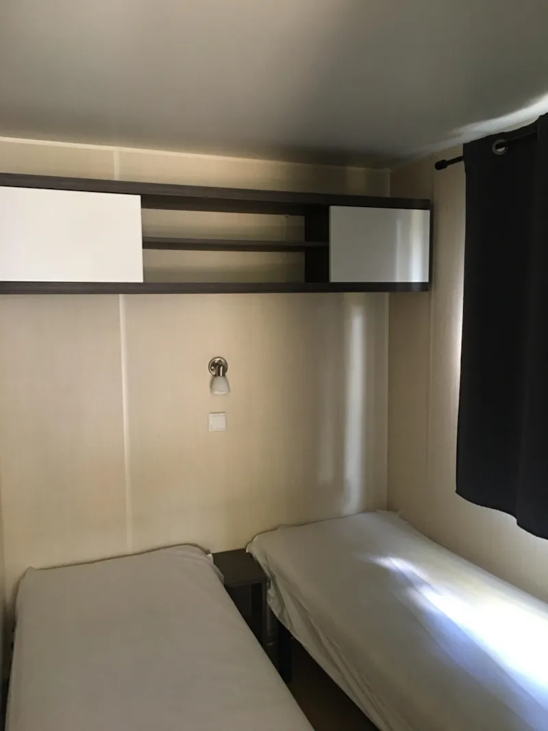 Mobil Home Nature Confort 25M² (2 Ch- 4 Pers) + Climatisation + Terrasse Couverte