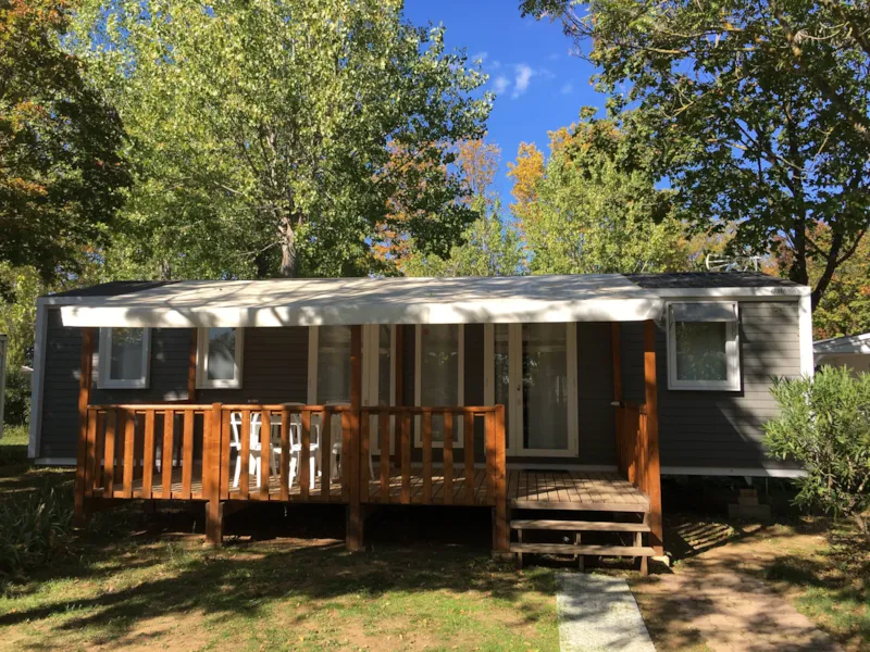 Mobil Home Premium 38M² ( 3 Ch-6 Pers) + Tv + Climatisation + Terrasse Couverte