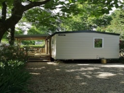 Accommodation - Mobil Home Premium Mercure  26M²  (2 Bedrooms)  + Tv + Air-Conditionning  + Covered Terrace - Flower Camping Le Fou du Roi