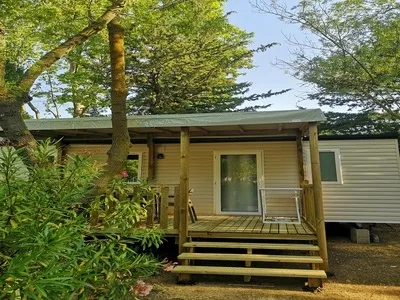 Mobil Home Premium 32 M² (3 Ch- 6 Pers) + Tv + Climatisation +Terrasse Couverte