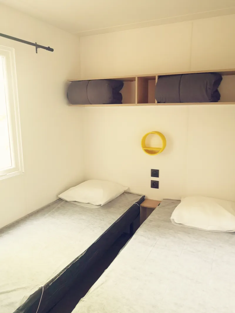 Mobil Home Premium 32 M² (3 Ch- 6 Pers) + Tv + Climatisation +Terrasse Couverte