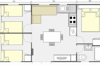 Mietunterkunft - Bungalow Bilibio - Camping De Haro