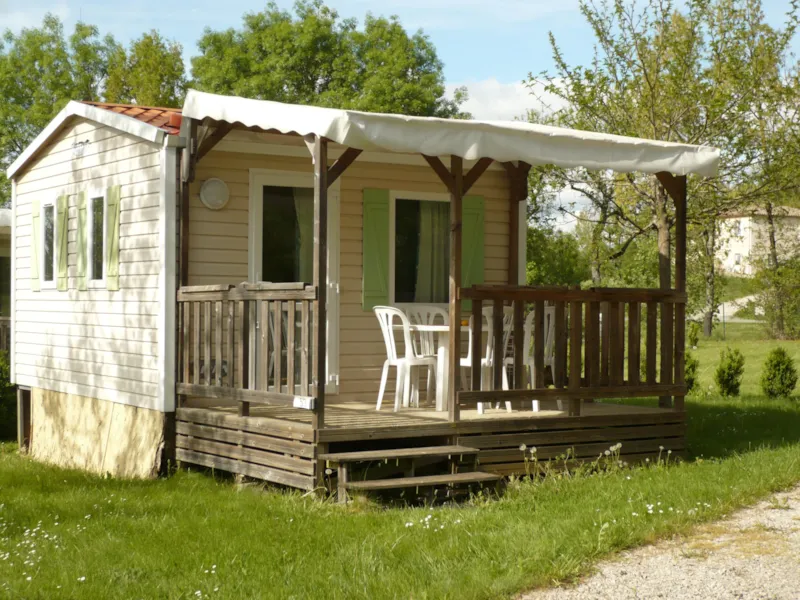Mobil Home - 16M² - 1 Chambre + Terrasse Couverte 10M²