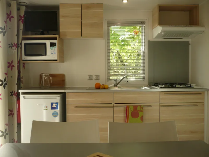 Mobil Home - 20M² - 2 Chambres + Terrasse Semi Couverte 7,50M²