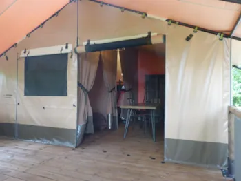 Mietunterkunft - Lodge Zelt Victoria 20M² + 10M² Überdachte Terrasse - Camping LE CLOS DE LA LERE