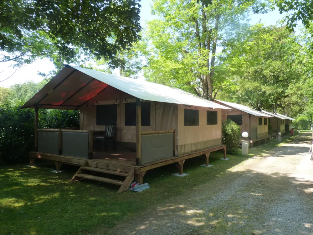 Tenda Lodge VICTORIA 20m² + 10m² terrazza coperta