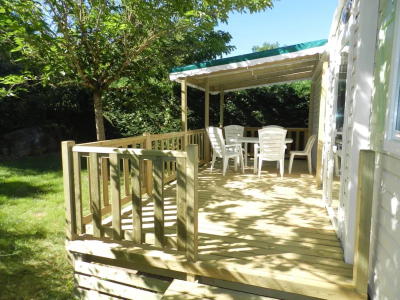 Mobil Home - 28M² - 2 Chambres + 15 M² Terrasse Semi-Couverte
