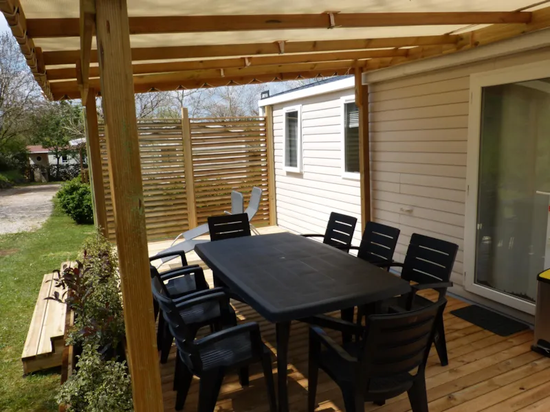 Mobil Home - 28.3M² - 3 Chambres + Terrasse Semi Couverte 22.5M²