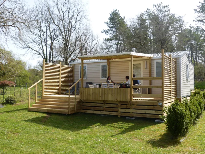 Mobil Home - 28.3M² - 3 Chambres + Terrasse Semi Couverte 22.5M²