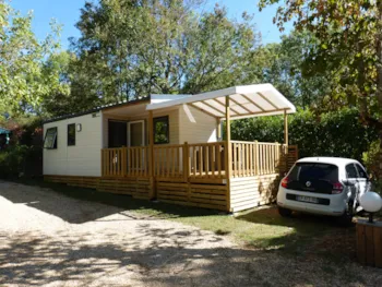 Mietunterkunft - Mobilheim 26M² - 2 Schlafzimmer + Überdachte Terrasse 20M² - Camping LE CLOS DE LA LERE
