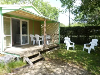 Mietunterkunft - Hütte 22M² - 2 Schlafzimmer + Überdachte Terrasse 10M² - Camping LE CLOS DE LA LERE