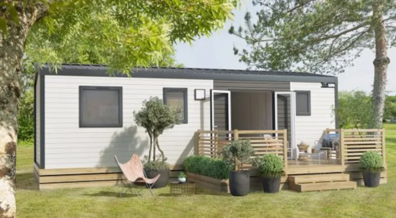 Mobil Home - 32M² - 3 Chambres + Terrasse Semi Couverte 22 M²