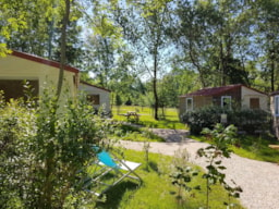 Mietunterkunft - Cabane Tithome Mit Sanitär - Camping LE CLOS LALANDE