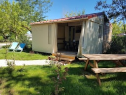 Mietunterkunft - Cabane Tithome Ohne Sanitär - Camping LE CLOS LALANDE