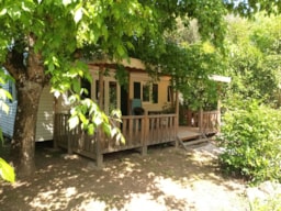 Huuraccommodatie(s) - Stacaravan Famille 34M² - 3 Slaapkamers+ Overdekt Terras 16M² - Camping LE CLOS LALANDE