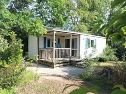 Accommodation - Mobil-Home Loisir 28M² - 2 Bedrooms With Covered Terrace - Camping LE CLOS LALANDE