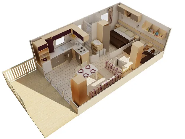 Mobil-Home Confort 27M² 2 Ch (2015)