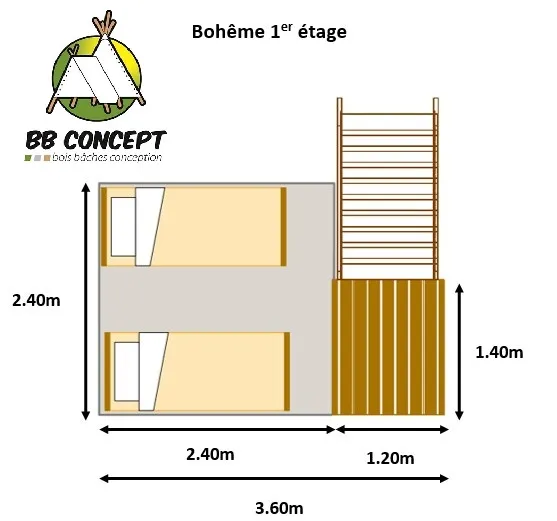Bungalow "Bohème" 14M² (2025)