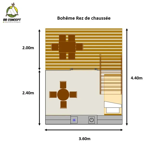 Bungalow "Bohème" 14M² (2025)