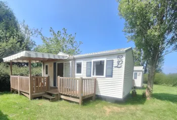 Mietunterkunft - Mobilheim Océane - 2 Zimmer - 26M² - Mit Überdachter Terrasse - Camping Les Mouettes