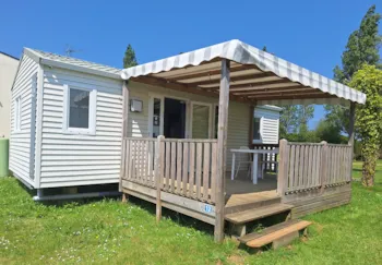 Mietunterkunft - Mobilheim Flores Premium 30M² 2 Schlafzimmer - Überdachte Terrasse - Camping Les Mouettes