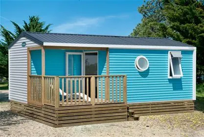 Mietunterkunft - Mobilheim Samoa 29M² - 2 Zimmer + Überdachte Terrasse - Camping La Touesse